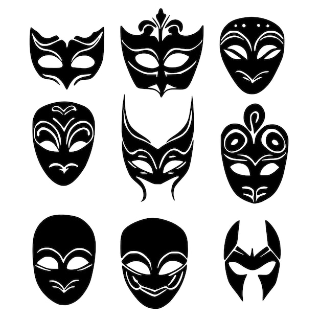 Carnival Mask Silhouette