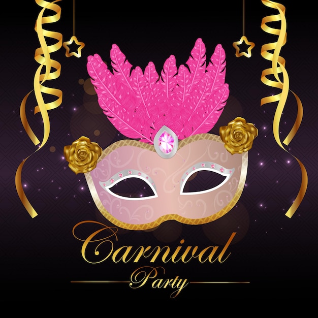carnival party greeting 