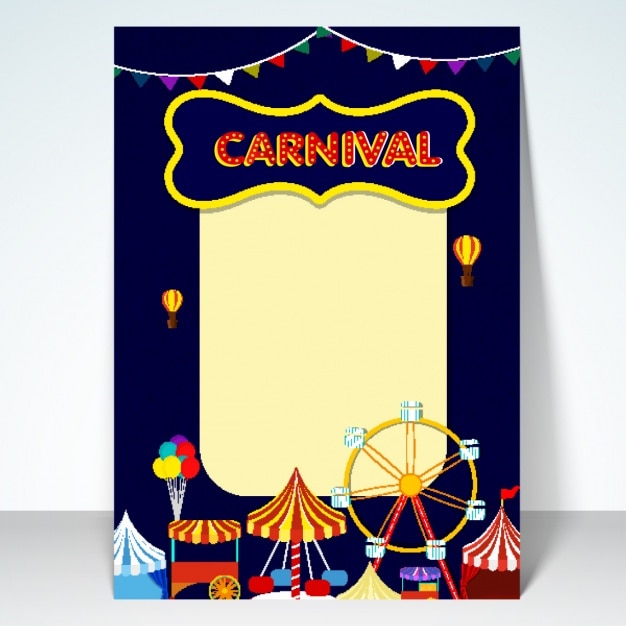 Carnival party poster design