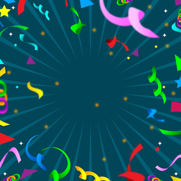 Vector carnival template background social media post