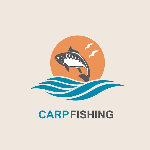 Carp fish icon