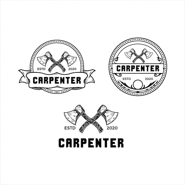 Carpenter axe logo vintage