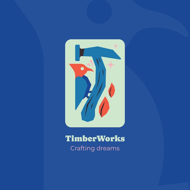 carpenter logo design template