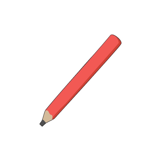 Vector carpenter pencil