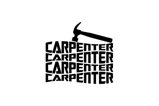 Vector carpenter svg design