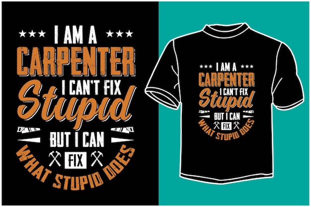 carpenter t shirt design