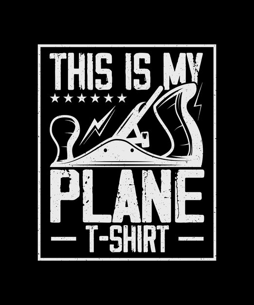 カーペンター T シャツのデザイン This Is My Plane T シャツ