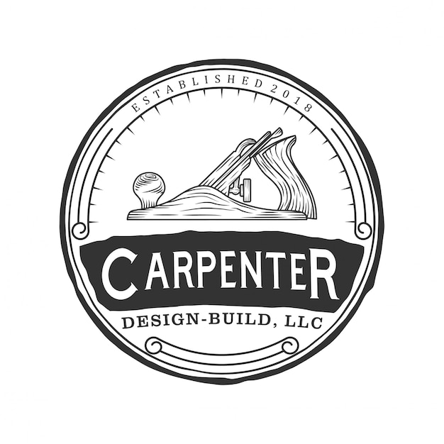 Carpenter vintage logo ontwerp