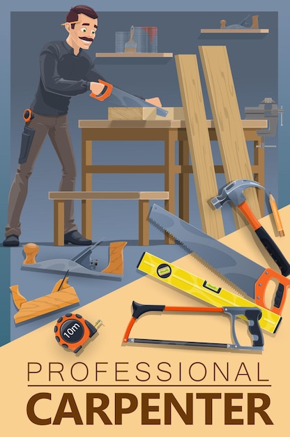 Carpentry woodwork carpenter man profession