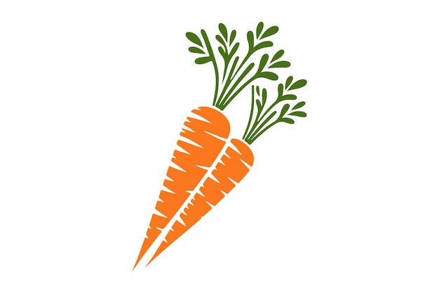 Vector carrot in color stock illustration