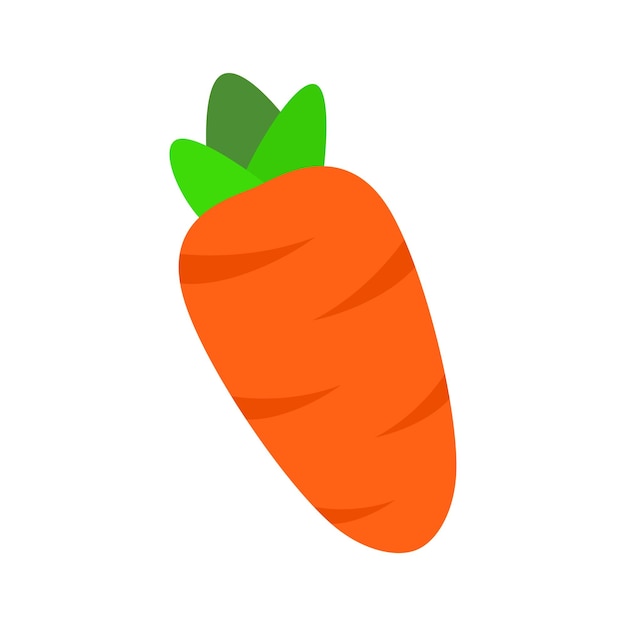 Carrot Fresh Vector Illustration flat design