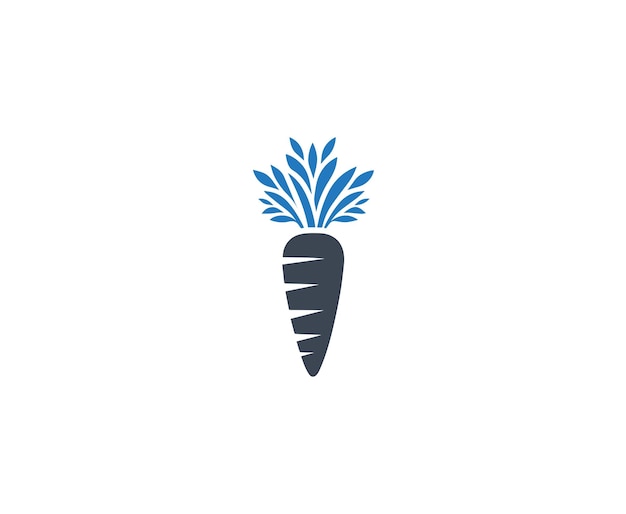 Vector carrot icon fresh nature food icon