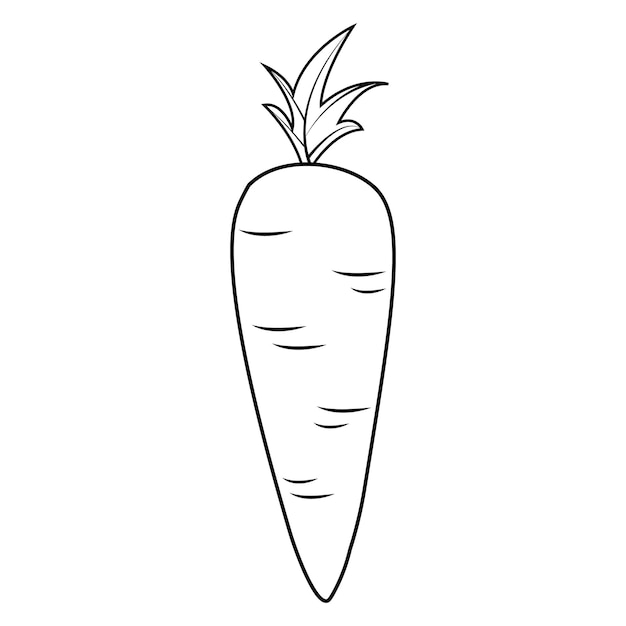 Carrot icon logo vector design template
