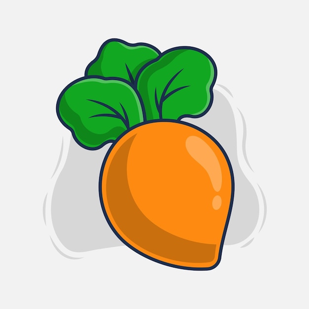 Carrot icon vector illustration