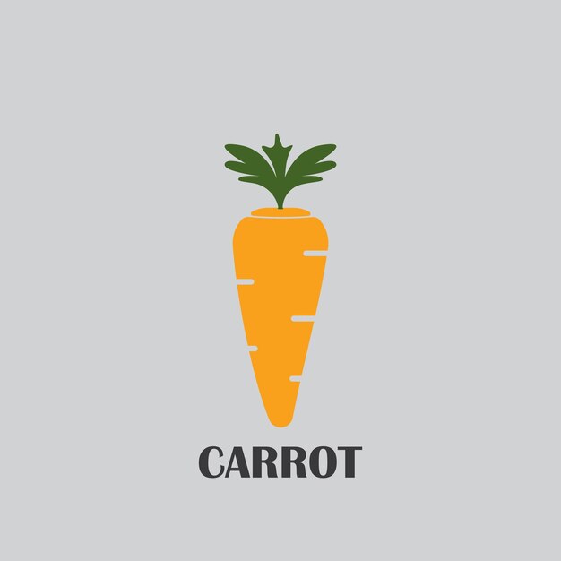 Vettore icona di carota