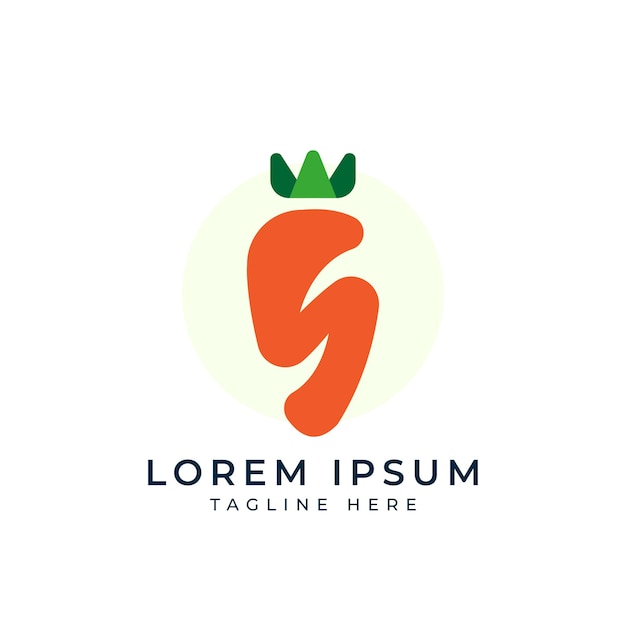 Carrot logo design mark template