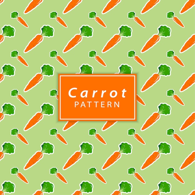 Vector carrot seamless pattern