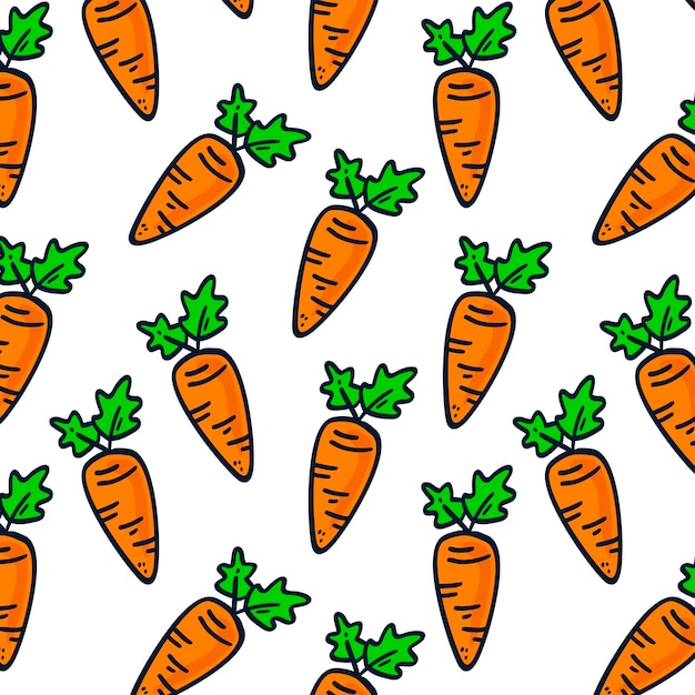 Carrot seamless pattern