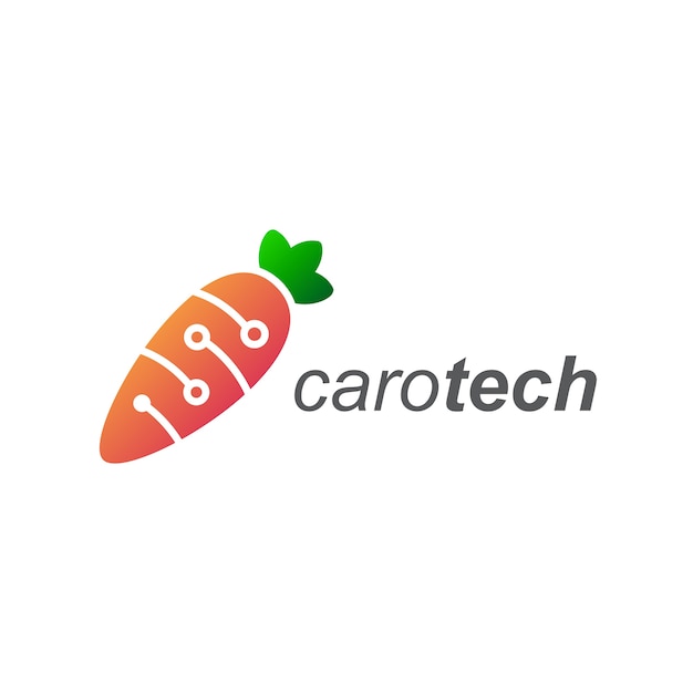 Дизайн логотипа carrot tech