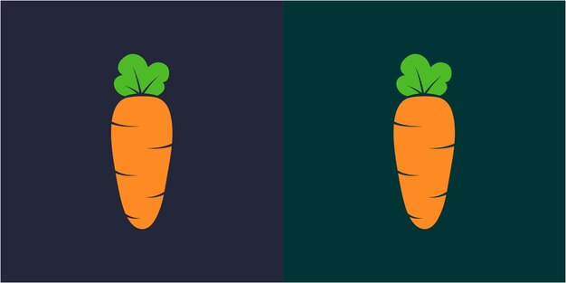 Vettore modello di progettazione vettoriale carrot