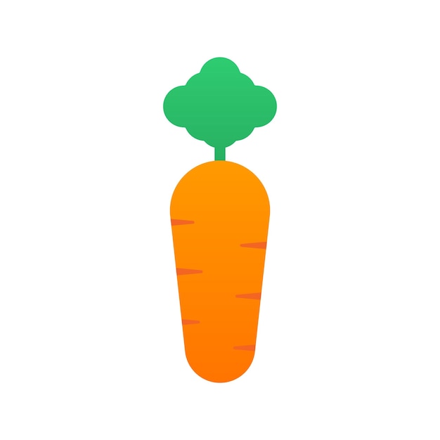 Carrot vector icon illustration