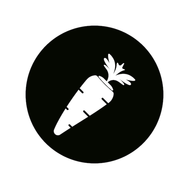 Vector carrot vector icon