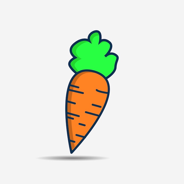 Carrot vegetable cartoon