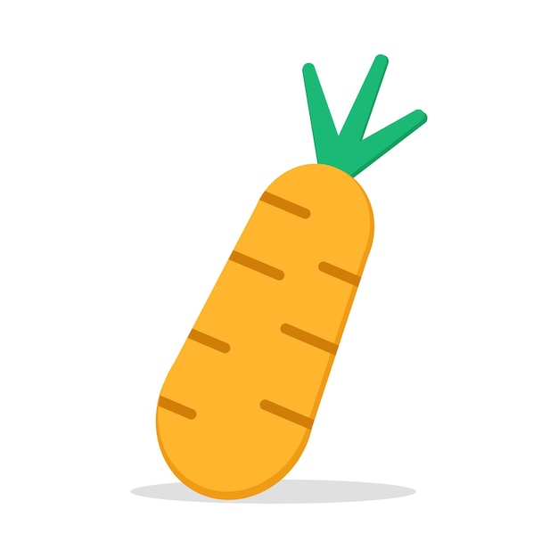 Carrot vegetable icon vector illustration good for food vegetables tema theme