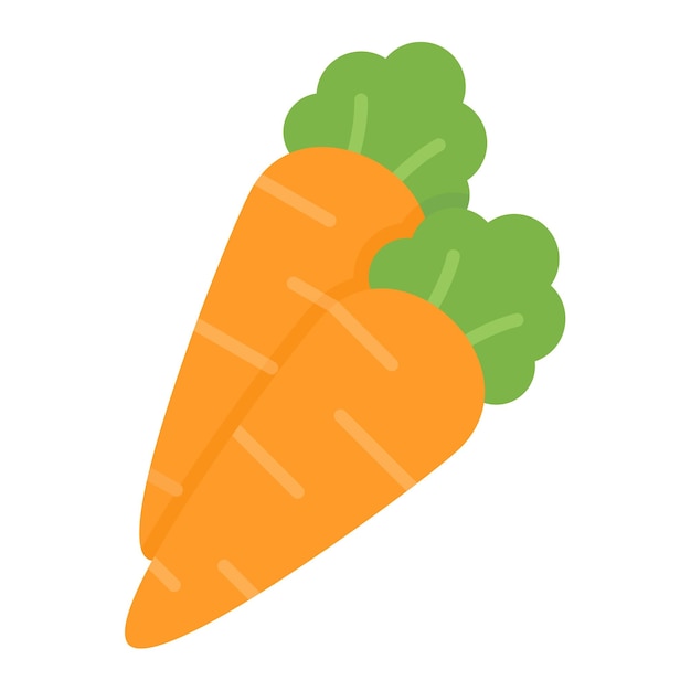 Carrots Flat Illustration