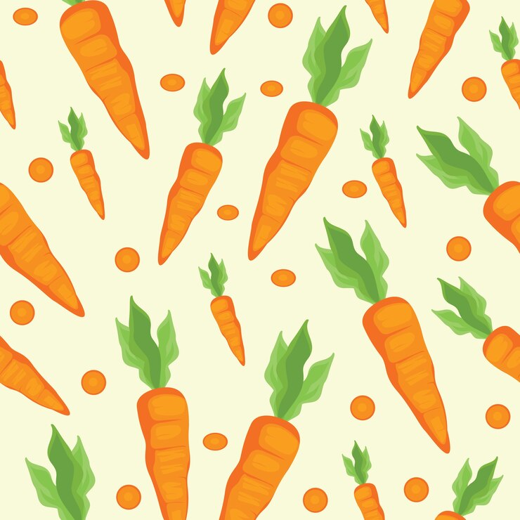 Carrots seamless pattern