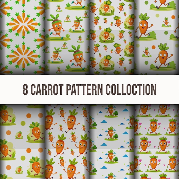 CarrotThemed Vector Pattern Set