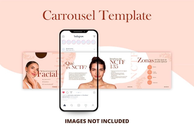 carrousel beauty template pink