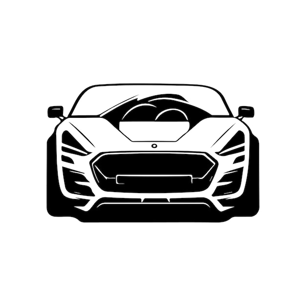 Cars Icon hand draw black colour father day logo vector element and symbol