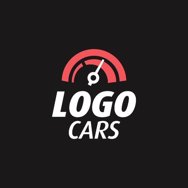 Vector cars logo design speedometer concept