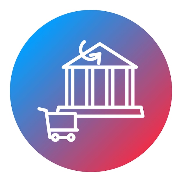 Cart Bank Transfer icon vector image Can be used for Ecommerce Store