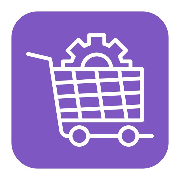 cart processing icon vector image can be used for ecommerce store