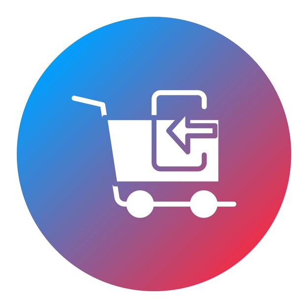 返されたカートアイコンのベクトル画像はEcommerce Storeに使用できます