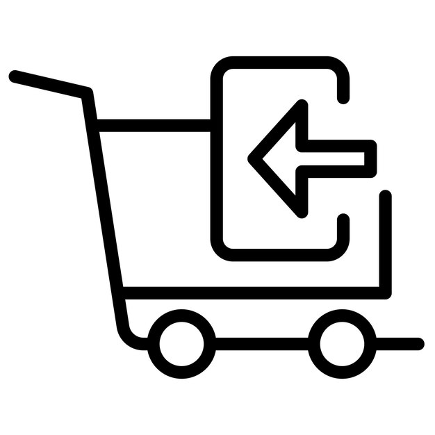 Cart Returned icon vector image Can be used for Ecommerce Store