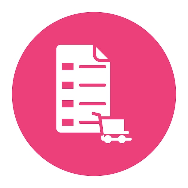 Cart Summary Icon vector afbeelding Kan worden gebruikt voor E-commerce Store