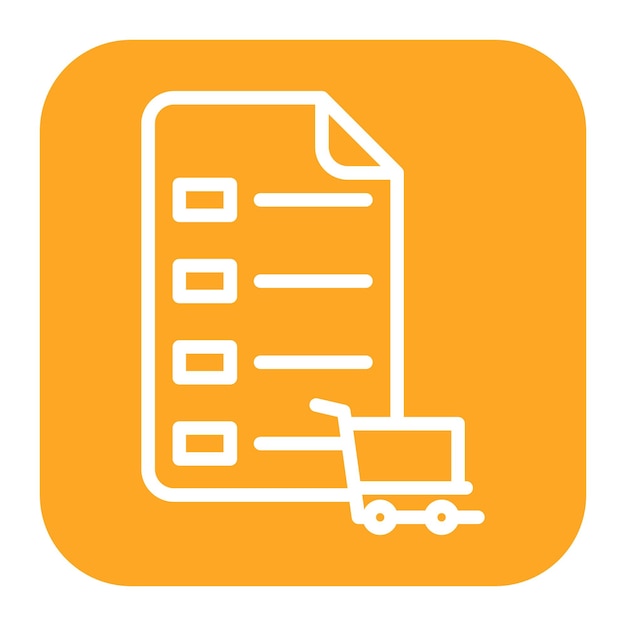 Cart Summary Icon vector afbeelding Kan worden gebruikt voor E-commerce Store