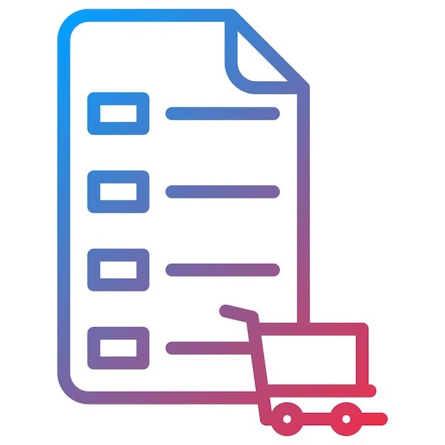 Cart Summary Icon vector afbeelding Kan worden gebruikt voor E-commerce Store