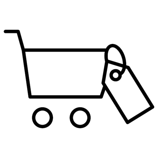 Cart Tag Vector Illustration