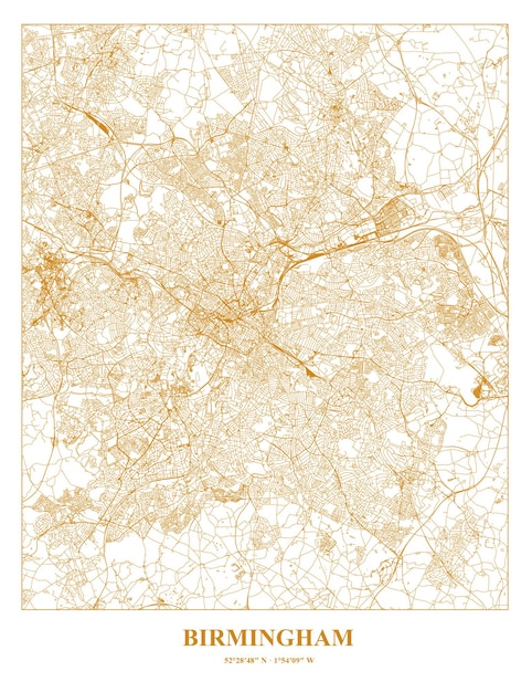 バーミンガム市のカルテル地図