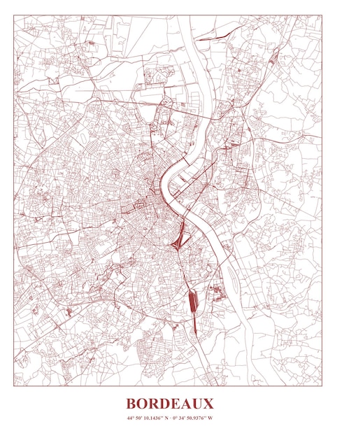 Cartel map of bordeaux