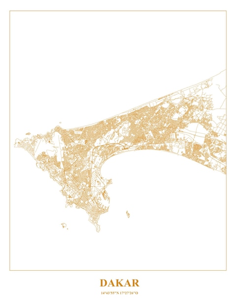 다카르 수도의 카르텔 지도