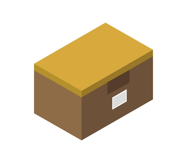 Carton box storage isometric