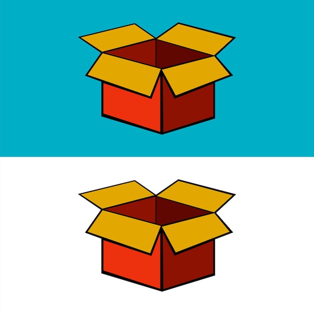 Carton box vector icon FREE DOWNLOAD