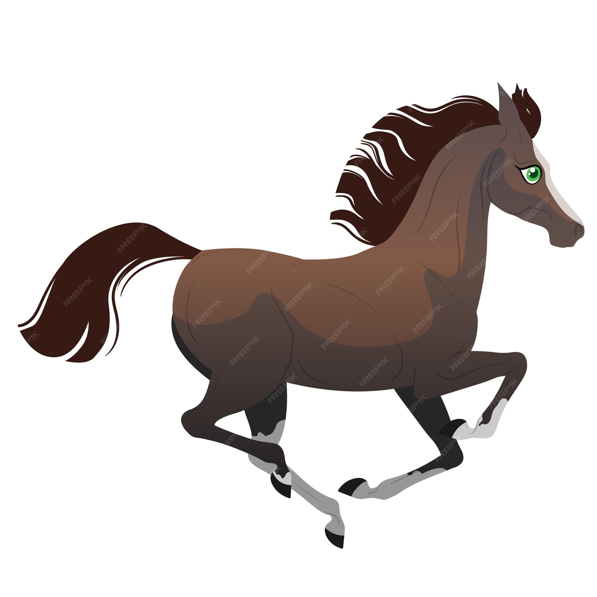 Premium Vector | The carton horse runs at a gallop isolated vector illustration pony illustration for childrens bo Premium Vector | The carton horse runs at a gallop isolated vector illustration pony illustration for childrens bo