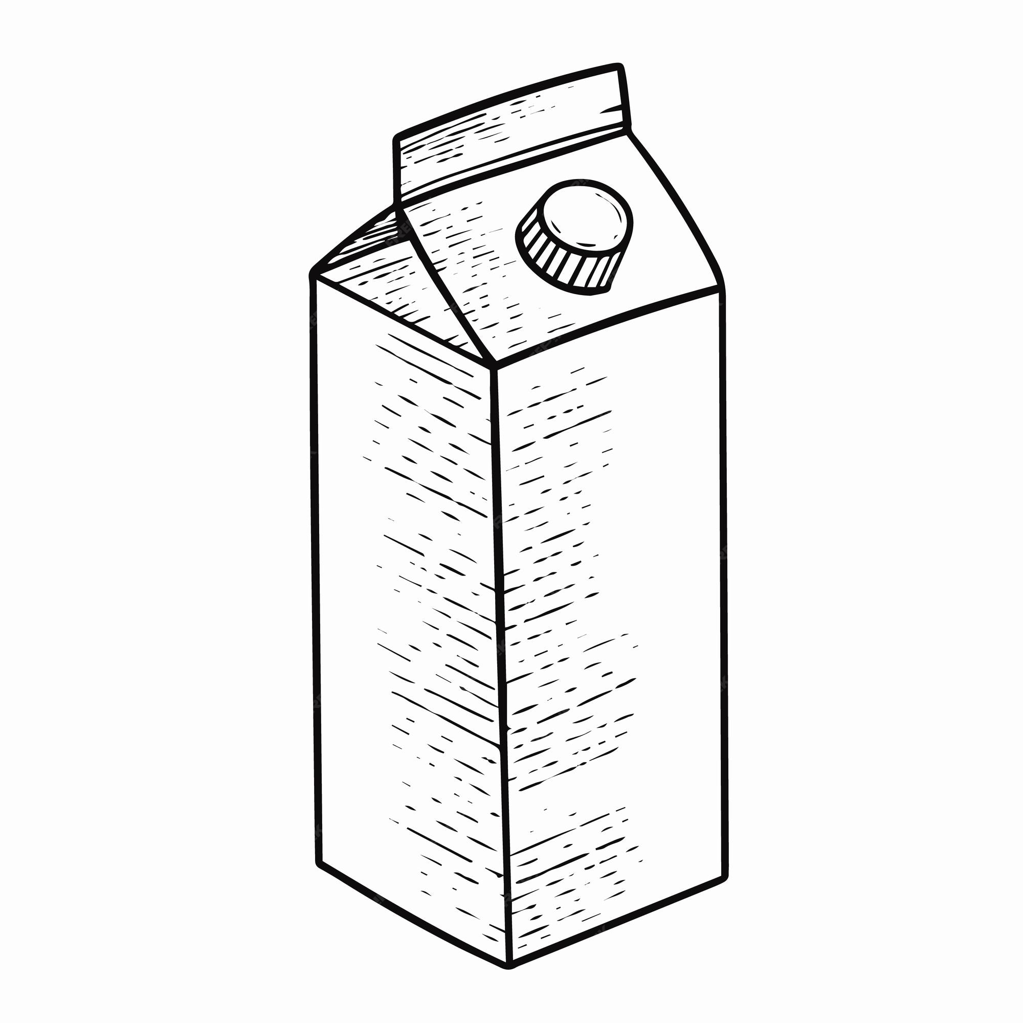 premium-vector-a-carton-of-milk-is-drawn-in-black-and-white