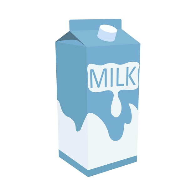 Vector a carton of milk vector cartoon illustration